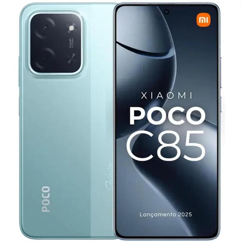 スマートフォン本体 POCO C85 green 6GB RAM 128GB ROM Smartphone Celular Xiaomi POCO C85, 256GB, 8GB RAM, Android 15